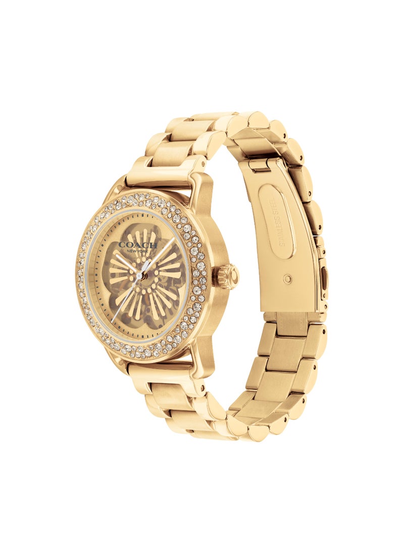 COACH COACH WATCHES ROUND ANALOG WOMEN'S GOLD CASE WATCH - 14504368  - Image 1