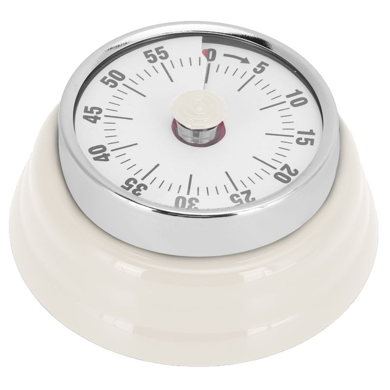 Magnetic Kitchen Timer: Mechanical Inner Core, Battery-Free, 72 Decibel Alarm - Mini Compact, Cold-Rolled Sheet Metal Fridge Timer for Home Kitchen Cooking, Elderly and Kids - Image 1