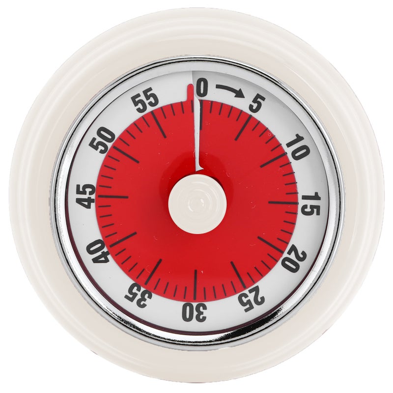 Magnetic Kitchen Timer: Mechanical Inner Core, Battery-Free, 72 Decibel Alarm - Mini Compact, Cold-Rolled Sheet Metal Fridge Timer for Home Kitchen Cooking, Elderly and Kids - Image 4