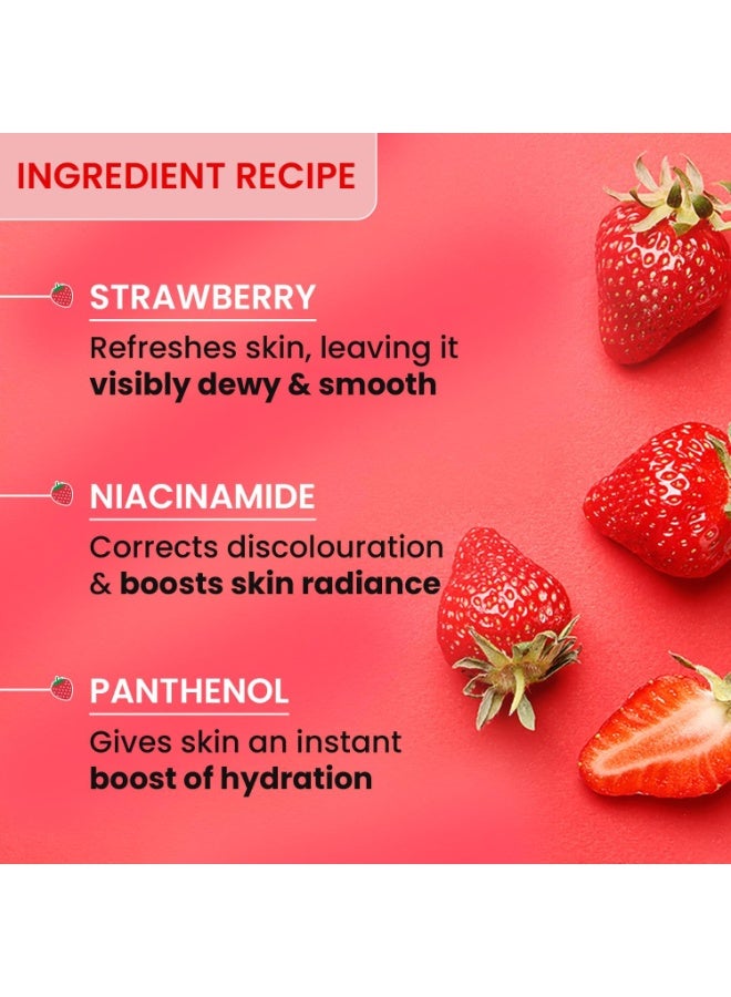 دوت آند كي كريم ستروب بنكهة الفراولة لإشراقة بشرة الوجه | مرطب ومُضيء للوجه | لإشراقة فورية ندية | يُعزز الترطيب | مناسب لجميع أنواع البشرة | للنساء والرجال | 30 مل - Image 5