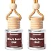 AROMTOPIA Car Air Freshener Hanging Aromtopia Car Fragrance Diffusers Black Rose Oud Scents LongLasting Car Odor Eliminator for Women Men Gift Cute Car Accessories Pack of 2 - Image 2