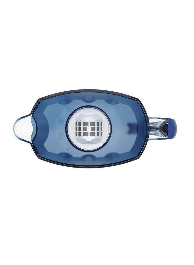 Aquaphor Prestige Water Filter Jug, + 1 Extra Cartridge, 2.8L Capacity, Slider Lid and Compact Design, Reduces Chlorine, Rust, Heavy Metals, Phenols & Organic Compounds, Provides Odorless and Tasty Water, BPA-Free, Fridge-Friendly Water Purifier Jug for Daily Use (Cobalt Blue) - Image 5