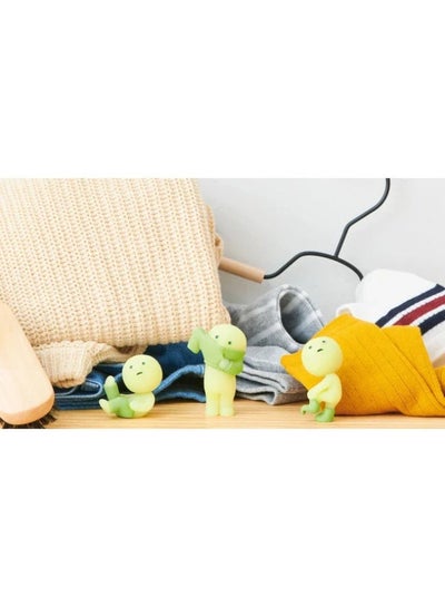 Smiski Dressing Series Glow In The Dark Mini Figure Luminous Wardrobe Costume Theme Table Top Character Unique Glow Ornament Single Blind Unit