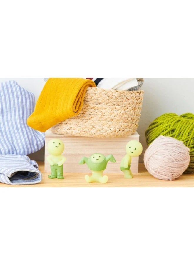 Smiski Dressing Series Glow In The Dark Mini Figure Luminous Wardrobe Costume Theme Table Top Character Unique Glow Ornament Single Blind Unit - Image 5