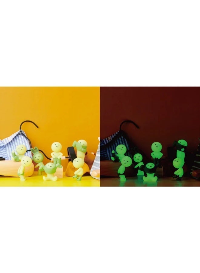 Smiski Dressing Series Glow In The Dark Mini Figure Luminous Wardrobe Costume Theme Table Top Character Unique Glow Ornament Single Blind Unit - Image 2