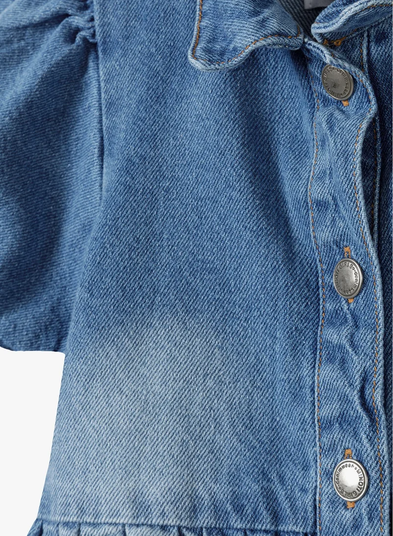 MINOTI Denim Button-Down Dress