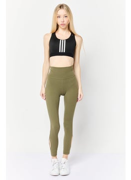 Adidas Women Tight Fit Training Leggings, Olive  - Image 3