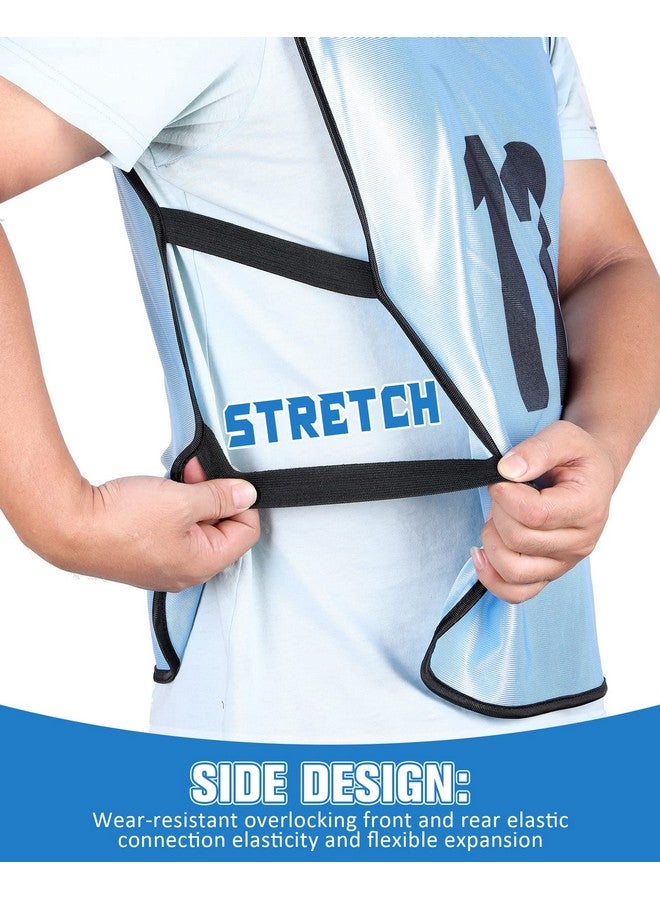 ياهيندا سترات تدريب كرة القدم من Yahenda مكونة من 24 قطعة مع بنسات مرقمة قابلة للعكس لفريق كرة القدم مع حزام للبالغين - Image 5