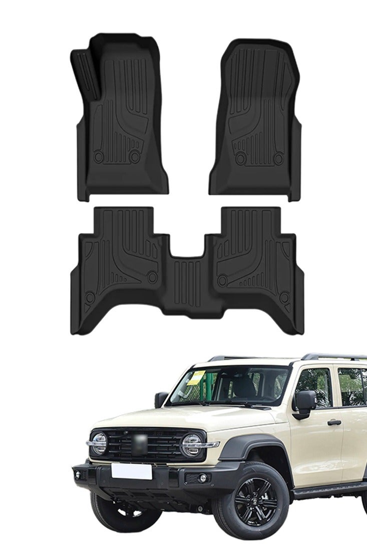 Generic Car mat, suitable for tank 300 car mat, 2021-2024 model, waterproof, wear-resistant, easy to clean, high-end, material: TPE.  - Image 1
