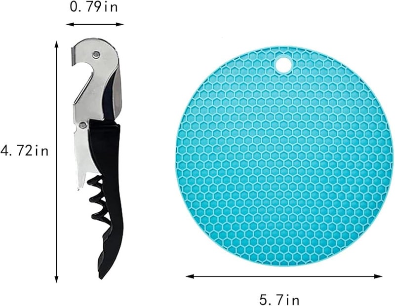 GZLT Bottle Opener for Arthritic Hand,Jar Opener for Old People, Children, Women, Those with Weak Hands,Multifunctional Kitchen Gadgets (04-Blue) - Image 4