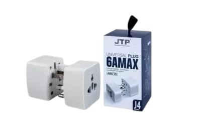 CARE CASE JTP Universal Adapter International All in 1 Worldwide Travel Adapter and Wall Charger 150 Countries with Multi Type Power Outlet Electrical Plug Compatible with MobileLaptopCamera White - Image 1