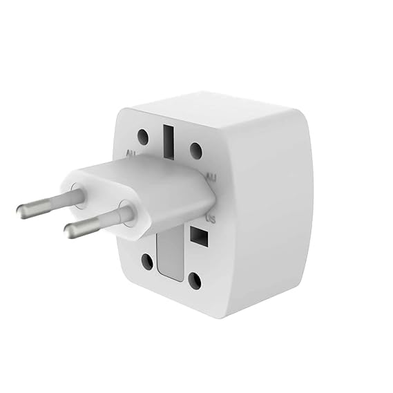 CARE CASE JTP Universal Adapter International All in 1 Worldwide Travel Adapter and Wall Charger 150 Countries with Multi Type Power Outlet Electrical Plug Compatible with MobileLaptopCamera White - Image 5