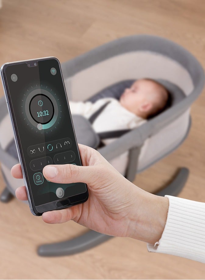 Electric vibrating bed with 7 different modes, multi-functional, connected to the mobile phone via the application to control the bed