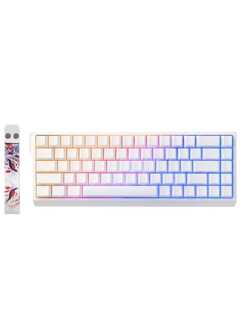 MADLIONS MAD68 HE Rapid Trigger Wired Magnetic Mechanical Gaming Keyboard 60% Hall Effect Switches Adjustable Actuation, PBT Keycaps RGB Hot-Swap,8K Hz Polling Rate(Black,Amber Pro Switch) - Image 1