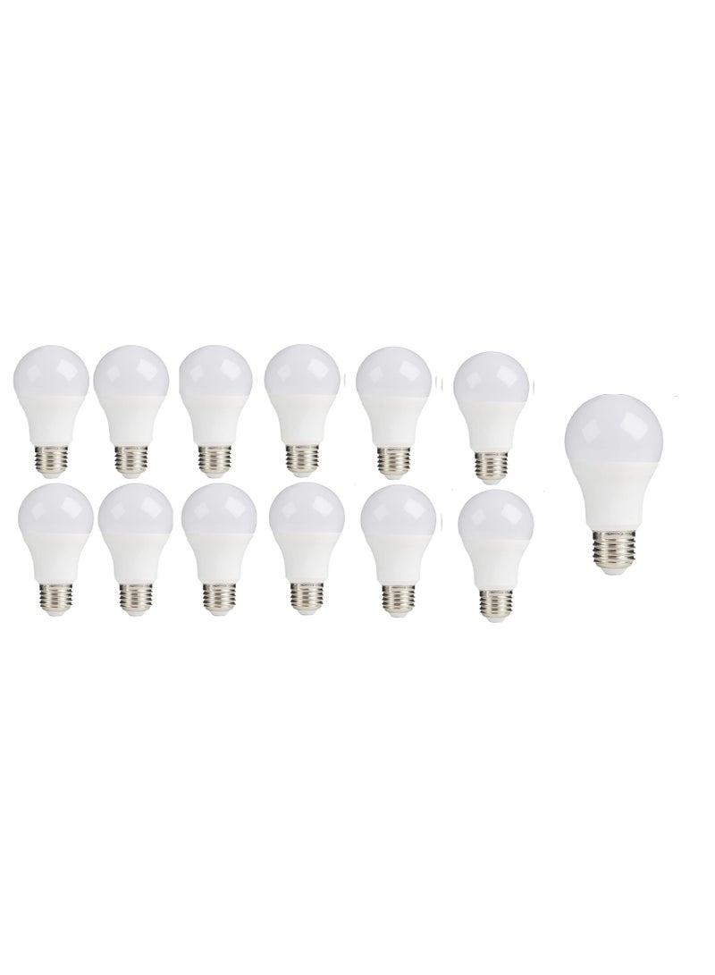 LED bulb 12 watts - E27 screw cap - provides all lighting uses inside the house - (white lighting) (14) 12 watts  - Image 1