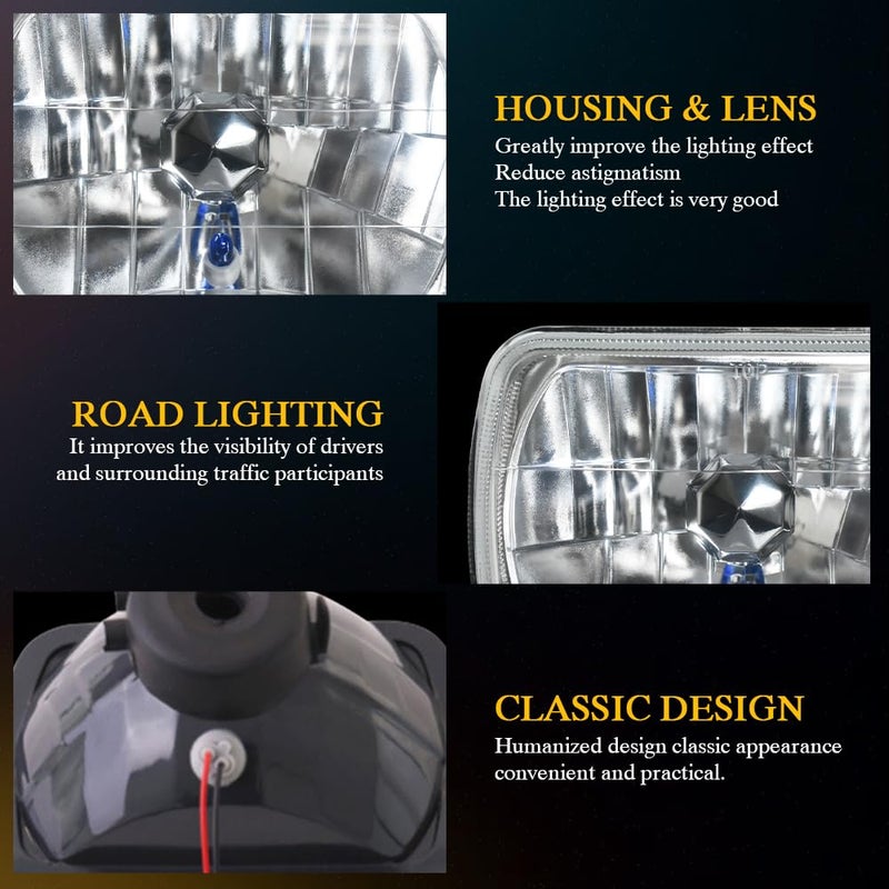 UCYAR 5x7 Led Headlights for Off-road, 7x6 Led Headlights Compatible for Ford F650 F750 Headlights High Low Beam 2000 2001 2002 2003 2004 2005 2006 2007 2008 2009 2010 2011 2012 2013 2014 2015, 2-Pack - Image 5