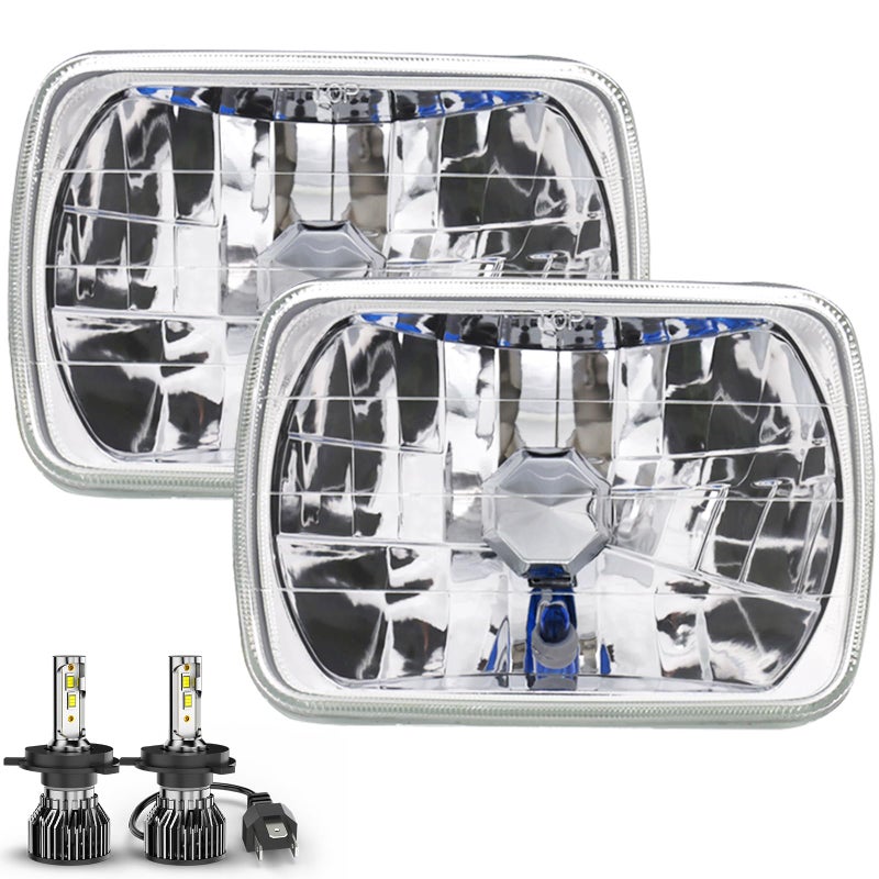 UCYAR 5x7 Led Headlights for Off-road, 7x6 Led Headlights Compatible for Ford F650 F750 Headlights High Low Beam 2000 2001 2002 2003 2004 2005 2006 2007 2008 2009 2010 2011 2012 2013 2014 2015, 2-Pack - Image 1