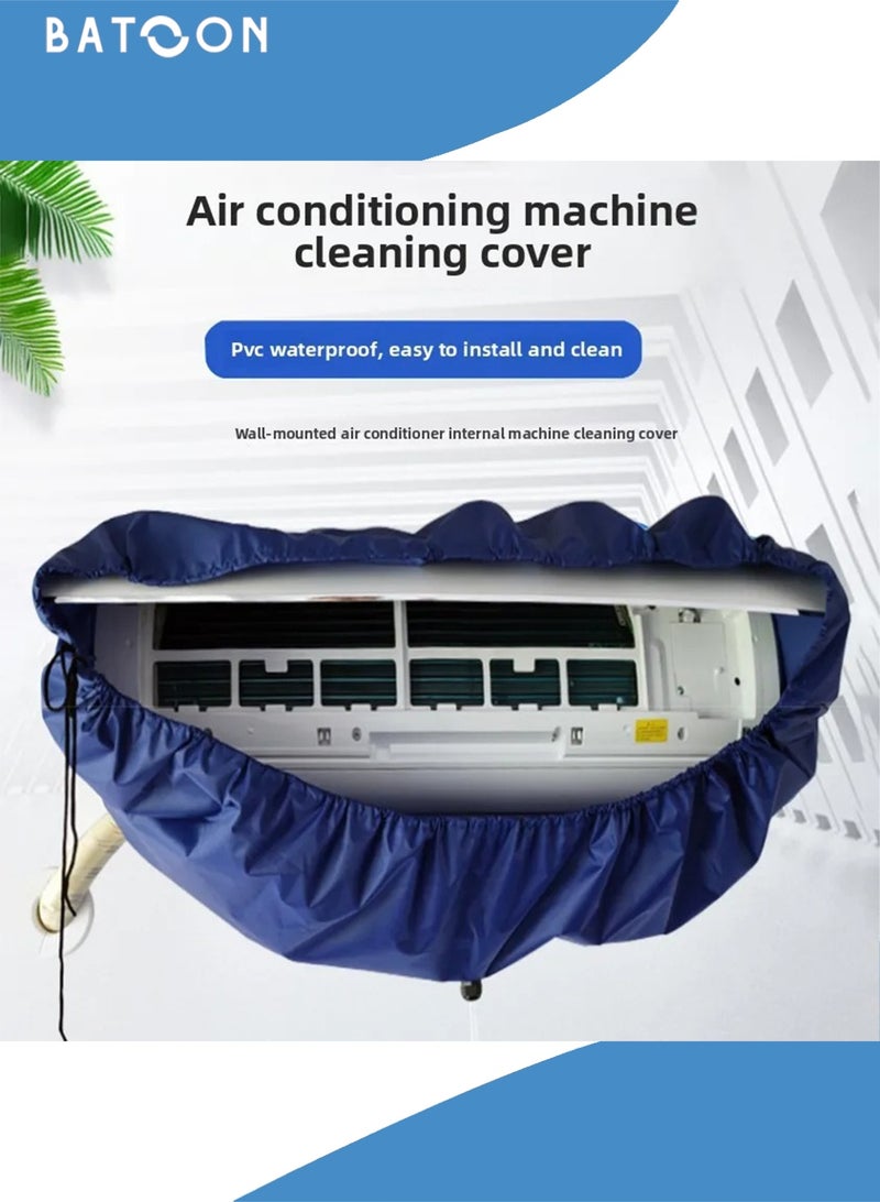 Batoon Air Conditioning Cleaning Waterproof Cover with Drain Outlet, Protector Dust Washing Bag For Large Size (2P-3P) Wall Mounted AC Service with Pipe. - Image 2