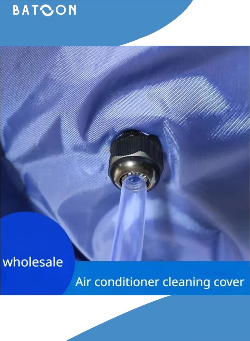 Batoon Air Conditioning Cleaning Waterproof Cover with Drain Outlet, Protector Dust Washing Bag For Large Size (2P-3P) Wall Mounted AC Service with Pipe. - Image 5