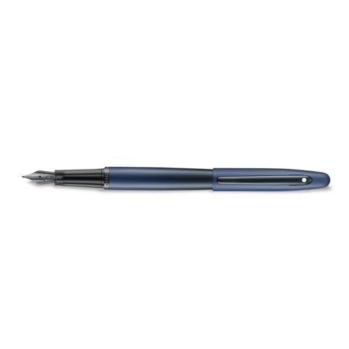 Sheaffer VFM Fountain Pen | E9429 Matt Blue with Black Trims with PVD | Medium Nib with Converter | Premium Fountain Pen - Image 4