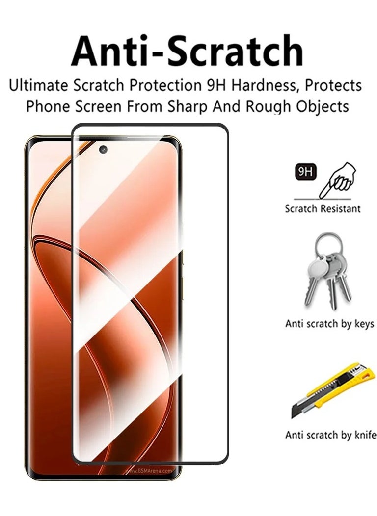 Generic - Screen Protector for Realme 12 Pro Plus/ Realme 12 Pro Tempered Glass Protector Full Glue Edge to Edge Anti Fingerprint  Scratch Resistance Glass for Realme 12 Pro / 12 Pro Plus - Image 1