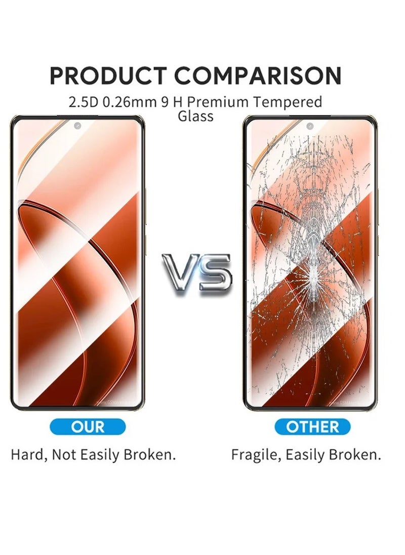 Generic - Screen Protector for Realme 12 Pro Plus/ Realme 12 Pro Tempered Glass Protector Full Glue Edge to Edge Anti Fingerprint  Scratch Resistance Glass for Realme 12 Pro / 12 Pro Plus - Image 1