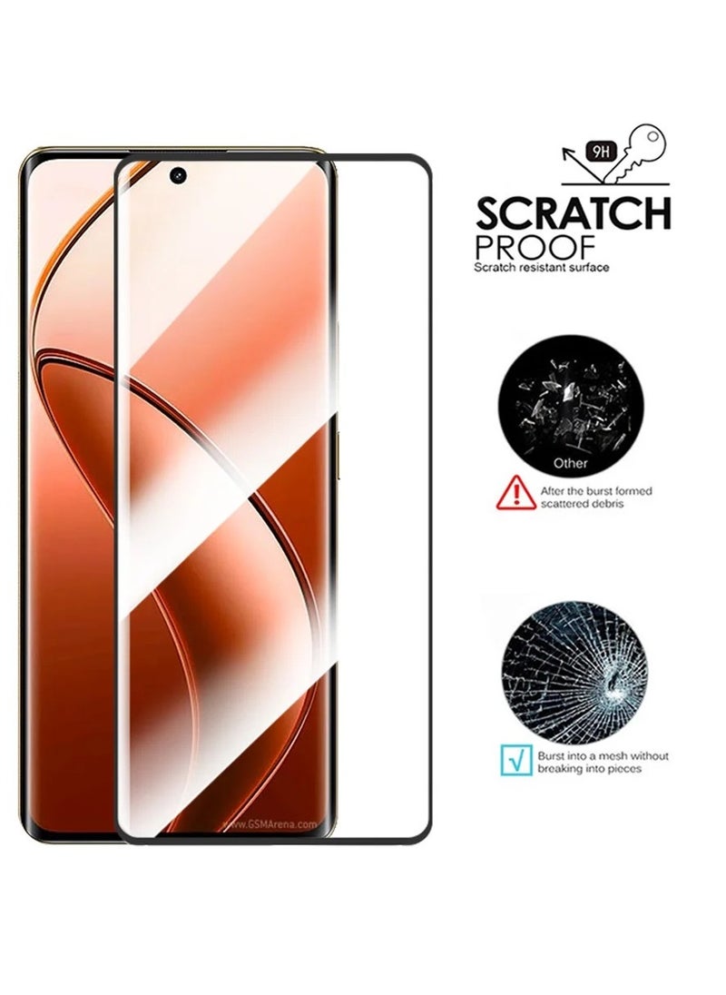 Generic - Screen Protector for Realme 12 Pro Plus/ Realme 12 Pro Tempered Glass Protector Full Glue Edge to Edge Anti Fingerprint  Scratch Resistance Glass for Realme 12 Pro / 12 Pro Plus - Image 1