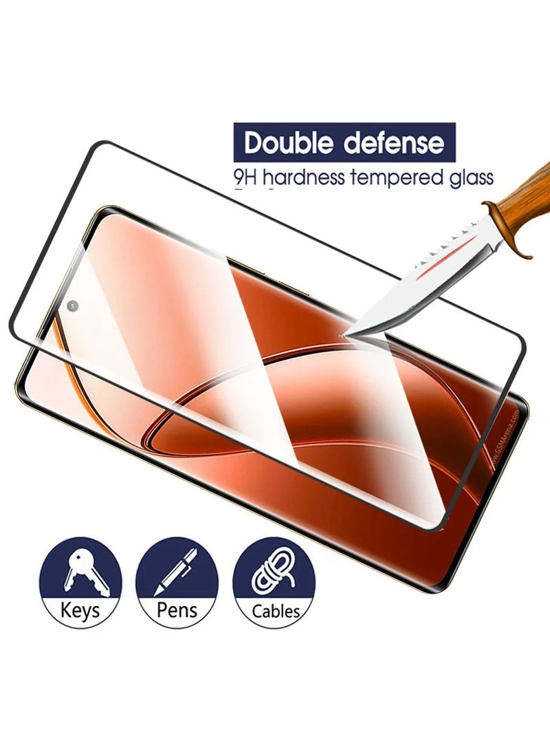 Generic - Screen Protector for Realme 12 Pro Plus/ Realme 12 Pro Tempered Glass Protector Full Glue Edge to Edge Anti Fingerprint  Scratch Resistance Glass for Realme 12 Pro / 12 Pro Plus - Image 1