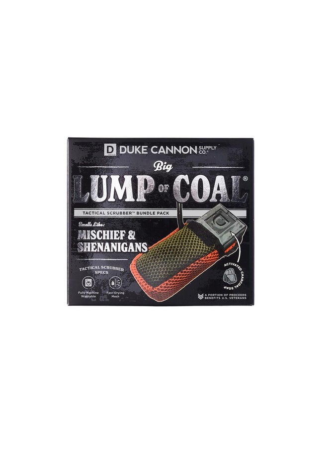 Duke Cannon Supply Co. Duke Cannon Supply Co. Soap & Scrubber Bundle | Lump of Coal Soap Bar (Bergamot & Black Pepper Scent) & Tactical Soap Pouch Holder | Military-Grade Grooming Essentials for Men | 10 oz (2 Piece Set)  - Image 3