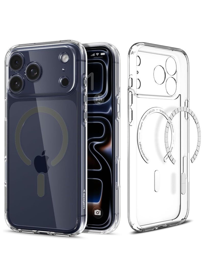 Spigen Ultra Hybrid MagFit iPhone 17 Pro Max Case Cover with MagSafe (2025) - Clear Graphite - Image 1