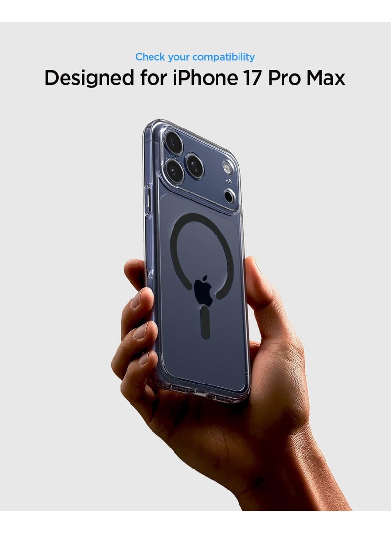 Spigen Ultra Hybrid MagFit iPhone 17 Pro Max Case Cover with MagSafe (2025) - Clear Graphite - Image 2