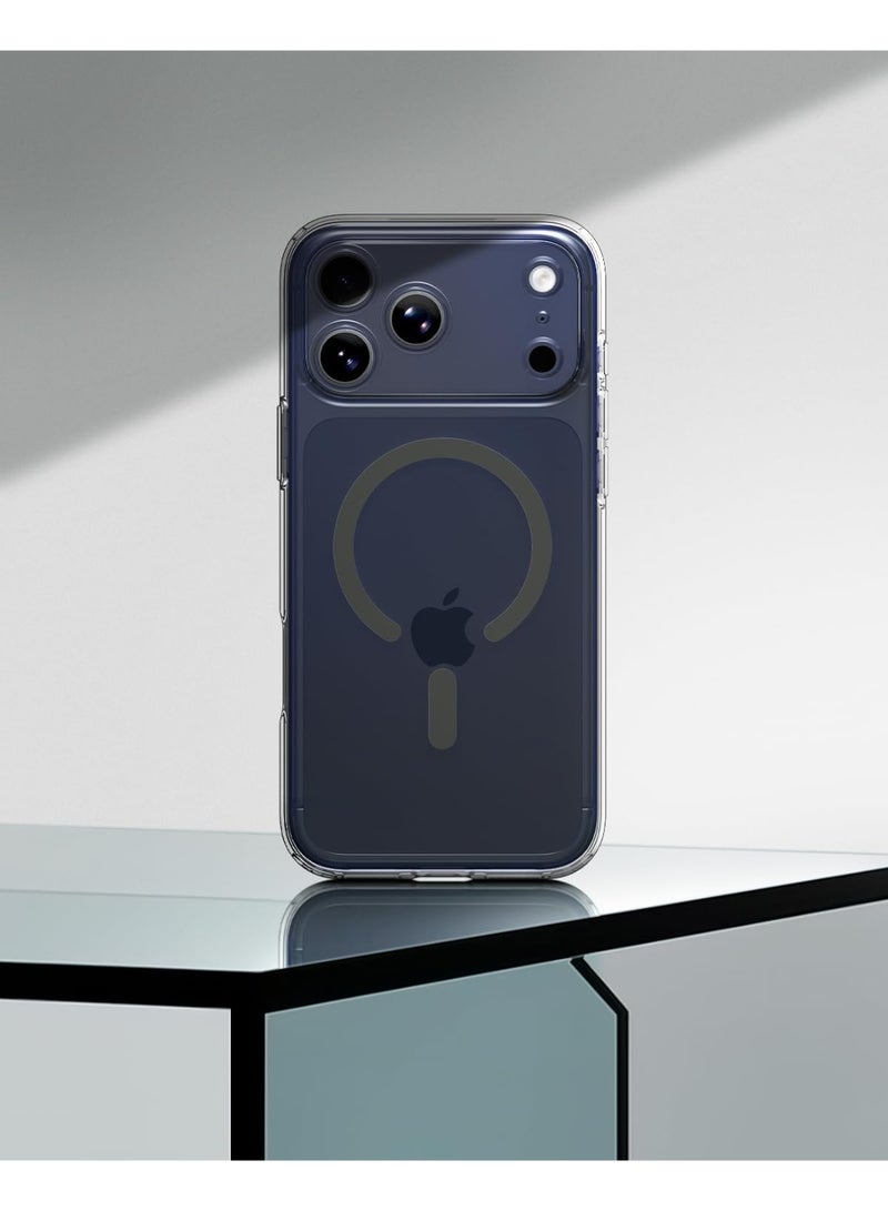 Spigen Ultra Hybrid MagFit iPhone 17 Pro Max Case Cover with MagSafe (2025) - Clear Graphite - Image 3