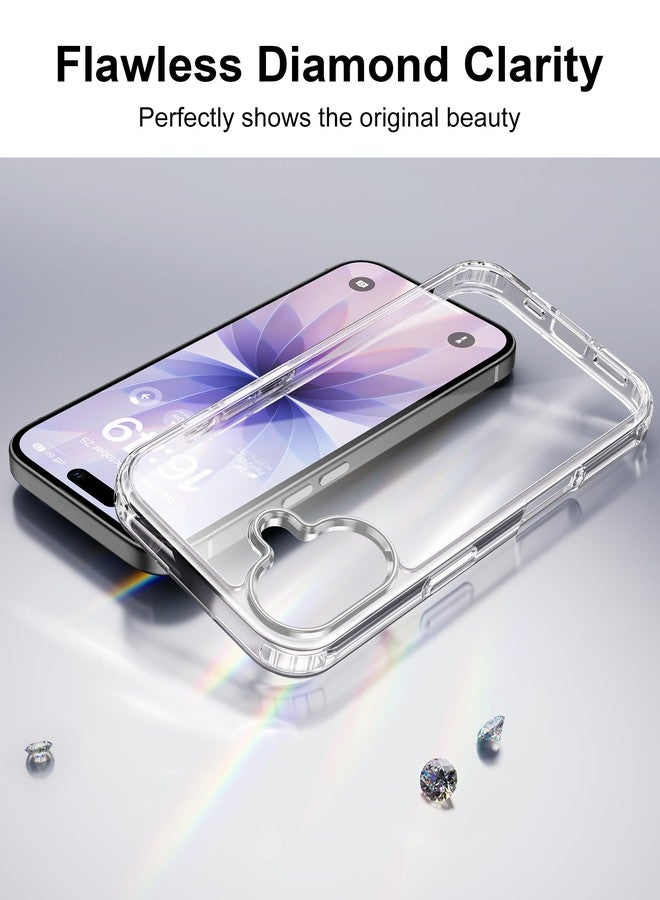 هوميل جراب HOOMIL لهاتف iPhone 17، جراب شفاف مقاوم للاصفرار، غطاء واقٍ مقاوم للصدمات - شفاف تمامًا - Image 3