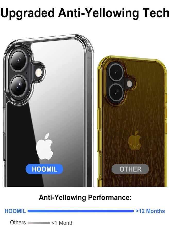 هوميل جراب HOOMIL لهاتف iPhone 17، جراب شفاف مقاوم للاصفرار، غطاء واقٍ مقاوم للصدمات - شفاف تمامًا - Image 4
