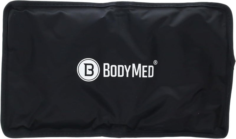 حزمة جليدية قابلة لإعادة الاستخدام من BodyMed - كمادات باردة للظهر والكتف والرقبة والركبة - علاج بارد احترافي للإصابات والآلام والتورم والكدمات والالتواءات - 12 بوصة × 7 بوصة (نصف)
