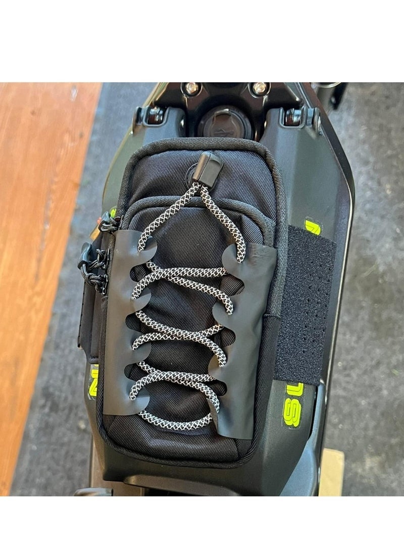 حقيبة بإطار أمامي عالمية للدراجات النارية الكهربائية، مناسبة لدراجات سور رون LBX E-Ride Pro Rawrr Mantis، تحمل الهاتف والمفاتيح، لون أسود. - Image 2