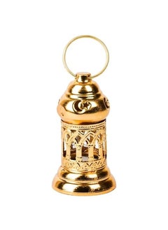 Generic Golden Ramadan lantern keychain medal, different shapes, gold metal, number 1, with lighting.  - Image 2