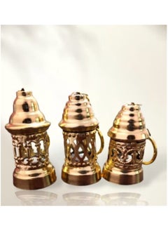 Generic Golden Ramadan lantern keychain medal, different shapes, gold metal, number 1, with lighting.  - Image 3