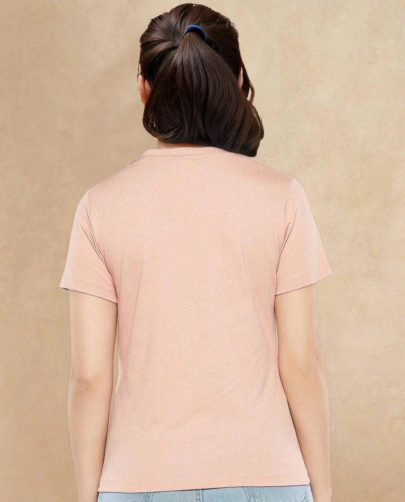 Rareism Women's Round Neck T Shirt With Graphic Print