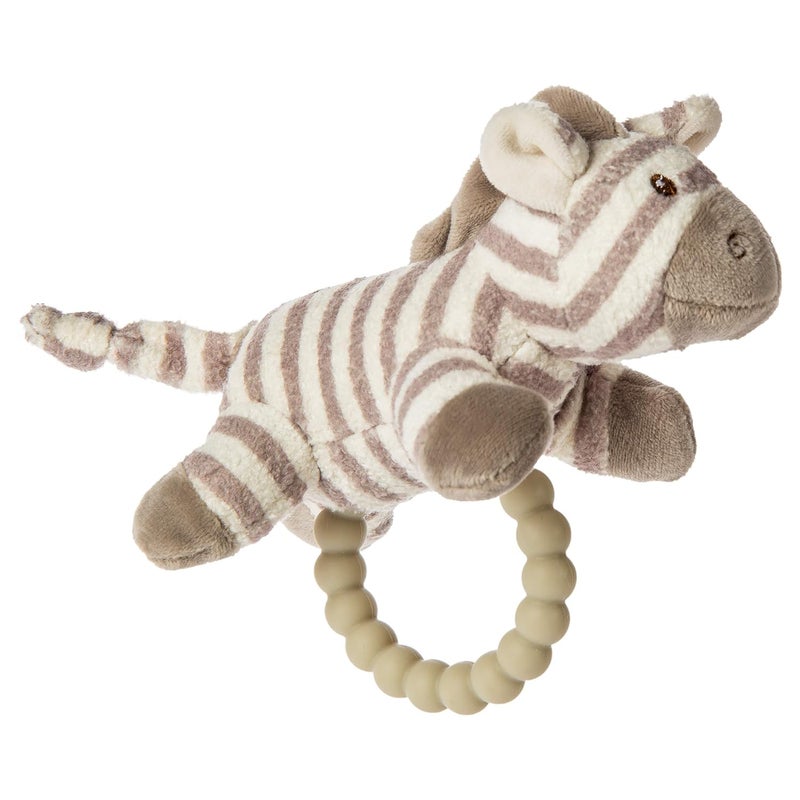 Mary Meyer Afrique Teether Baby Rattle 5Inches Zebra - Image 1