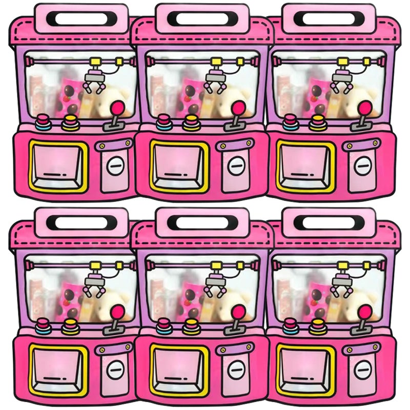 Muitcdo 30 PCS Large Gift Goodie Bags with Handle and Stand-up Bottom, Party Favor Bags for Girl, Students Back to School Treat Bag, Cute Snack Candy Box for Birthday, Classroom (Pink) - Image 1