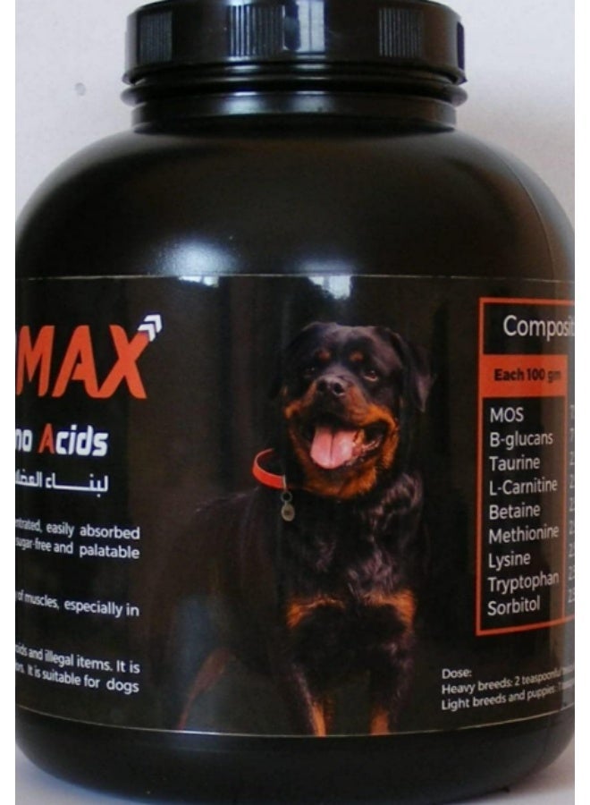 مكمل غذائي Amino Max للكلاب 3 كجم – مسحوق أحماض أمينية وبروتين وفيتامينات لدعم العضلات والطاقة - Image 4