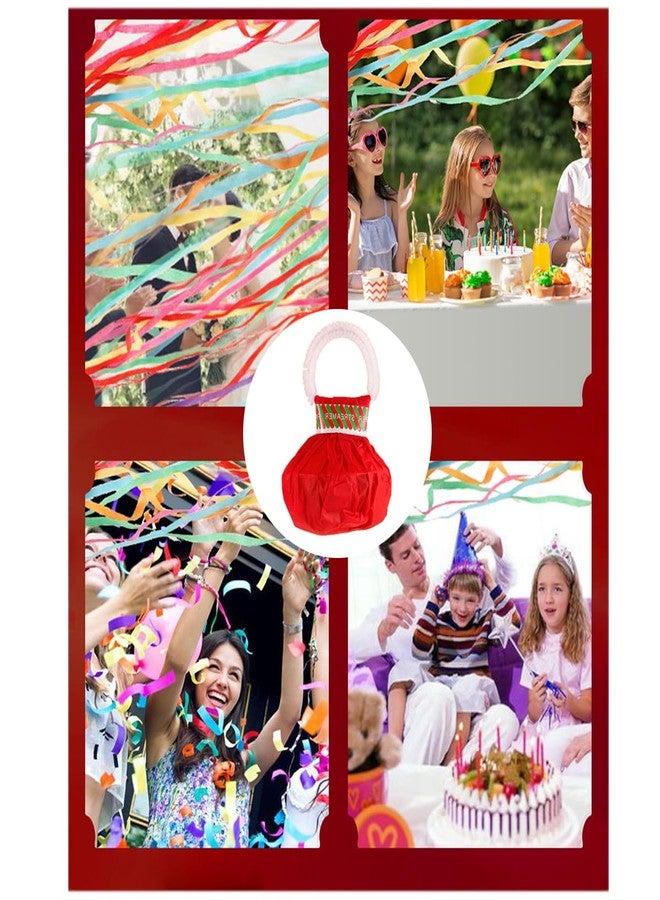 SquEqu 10 Pack Hand Throw Streamers Colorful Streamer Poppers No Mess Confetti Popper No Mess Streamers Cracker Easy Clean Up Paper Poppers for Engagement Wedding Birthday Party Celebration Graduation - Image 4
