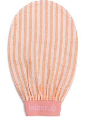 LET'SCRUB Premium Bath Scrub Ecru Zebra Model Peeling Glove 100% Floş Silk Scrub for Normal Skin  - Image 1
