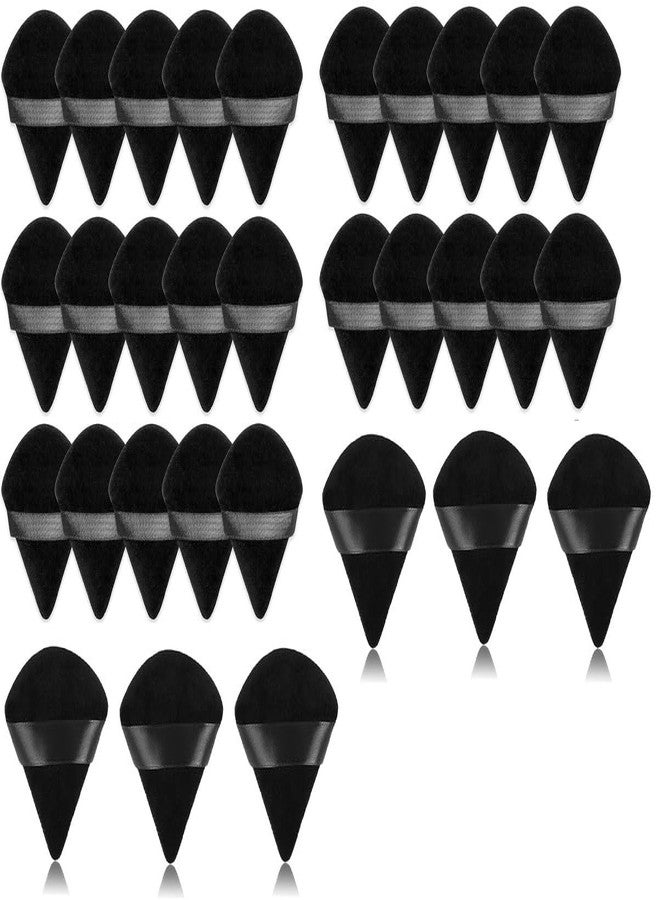 SUNISA 26 Pieces Triangle Cosmetic Loose Powder Puffs Washable Reusable Soft Plush Foundation Sponge for Face Body Wet Dry Makeup Tool- Multicolor Pack of 26 - Image 1