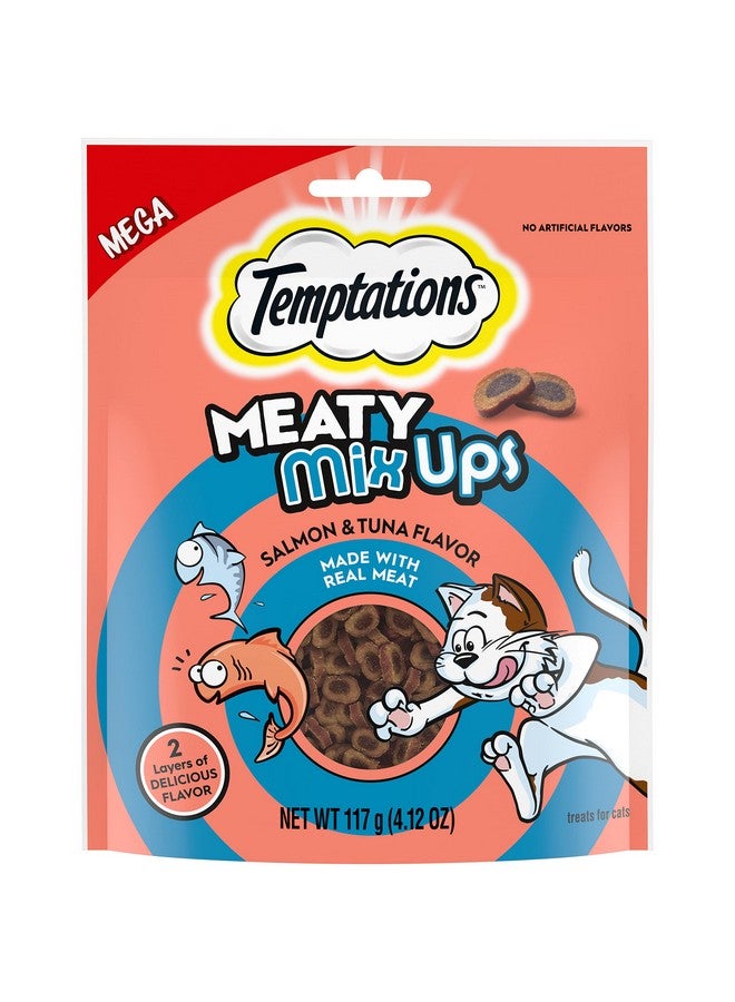 Temptations Meaty Mixups Cat Treats Salmon & Tuna Flavor, 4.12 Oz. Pouch - Image 1