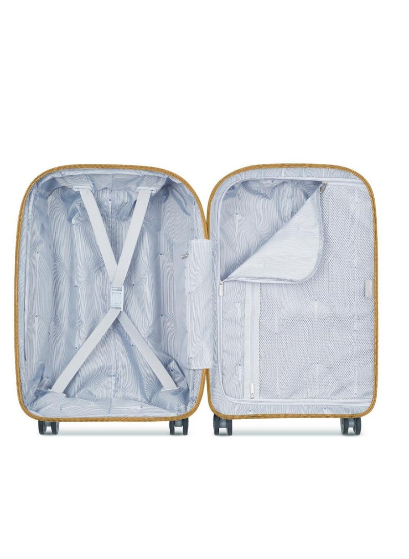 ديلسي _باريس حقيبة سفر كلافيل قابلة للتوسيع بعجلات مزدوجة  سم صفراء - Image 3