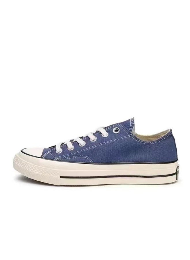 Converse Chuck 70 Low Top Navy Blue - Vintage Style Premium Canvas Casual Sneakers Unisex 38SIZE