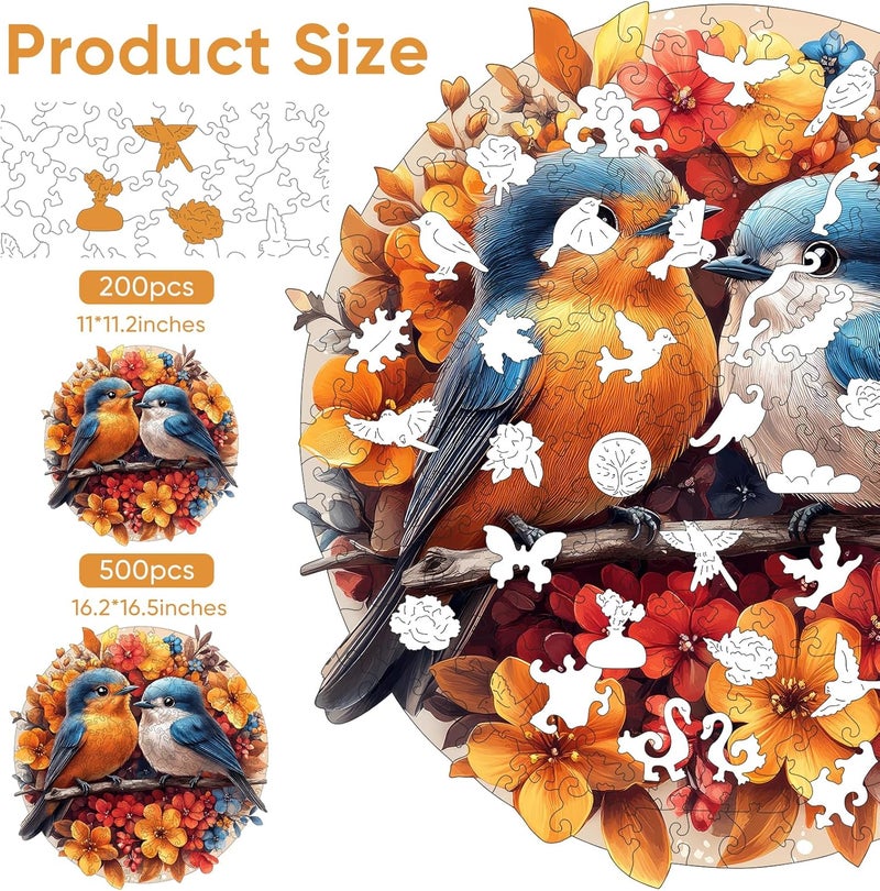 Mys Aurora Blue Bird Couple 200Pcs - Image 2
