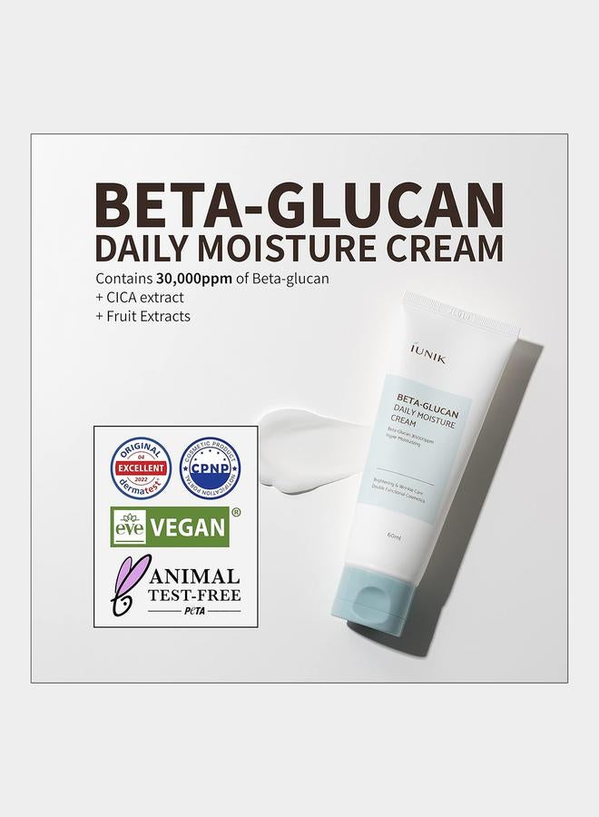 iUNIK Beta Glucan Daily Moisturizing Cream, 60ml - Image 2